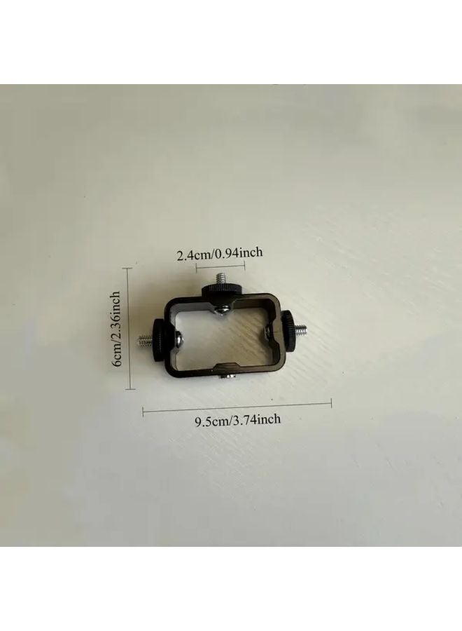 Black Aluminum Alloy Tripod Head Adjustable For Mobile Phone Photography Live Streaming - Image 3