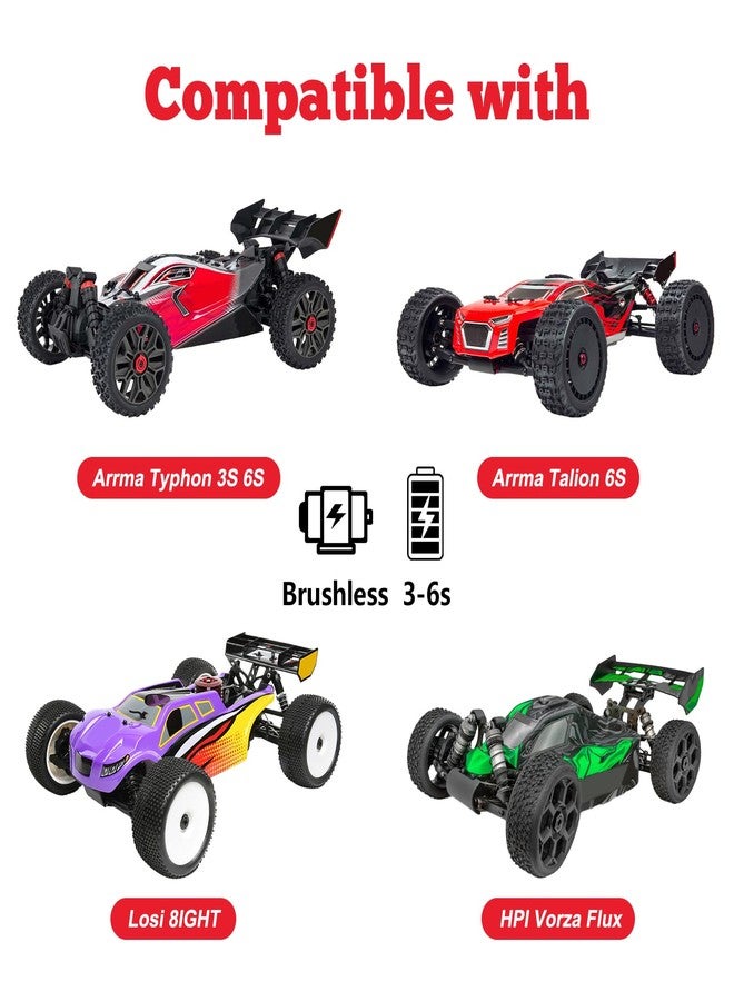 HobbyPark Pre-Glued 12mm Hex RC Truck Wheels and Tires Set for 1/10 Traxxas Stampede Hoss 4x4 VXL Redcat Blackout XTE Pro Volcano EPX Pro 2s 3s 4s Brushless Systems - Image 3