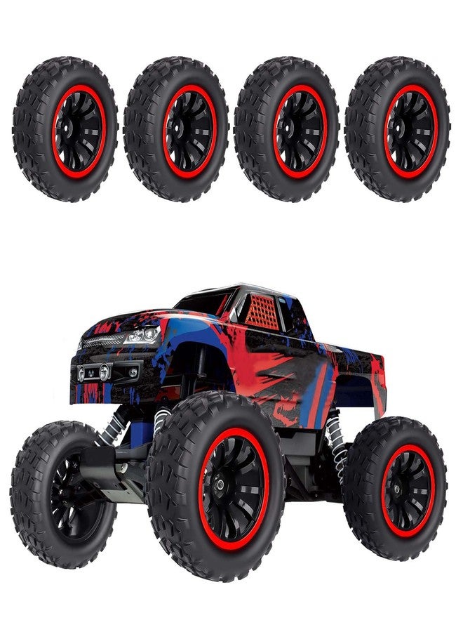 HobbyPark Pre-Glued 12mm Hex RC Truck Wheels and Tires Set for 1/10 Traxxas Stampede Hoss 4x4 VXL Redcat Blackout XTE Pro Volcano EPX Pro 2s 3s 4s Brushless Systems - Image 4