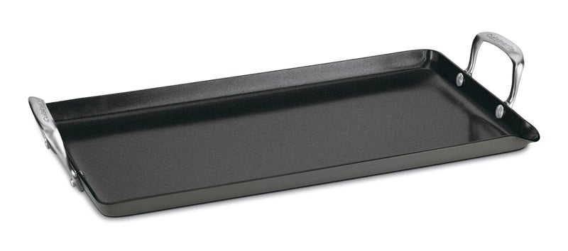 Cuisinart GG45-25 GreenGourmet Hard-Anodized Nonstick 10-Inch by 18-Inch Double-Burner Griddle, Black - Image 1