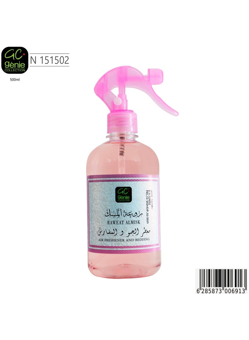 Genie Collection Rawaa Musk 151502 Air and Bedding Freshener - 500 ml