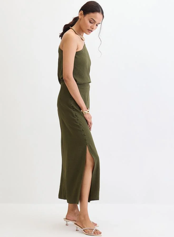 فيميلا طقم منسق من تنورة وبلوزة بكتف واحد