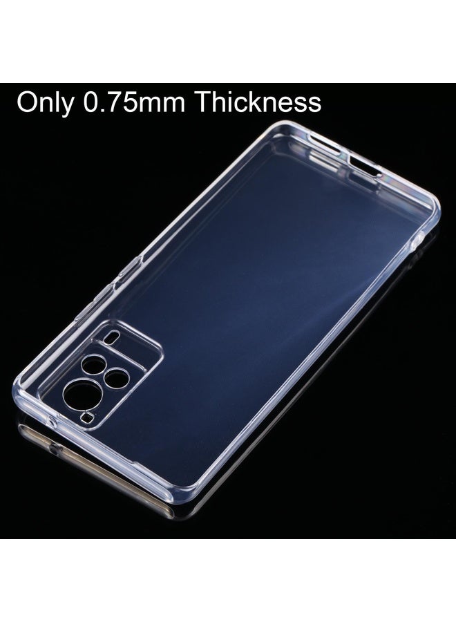 HuHa Case Cover For vivo X60 Pro / X60 Curved Screen 0.75mm Ultra-thin Transparent TPU Soft Protective Case - Image 5