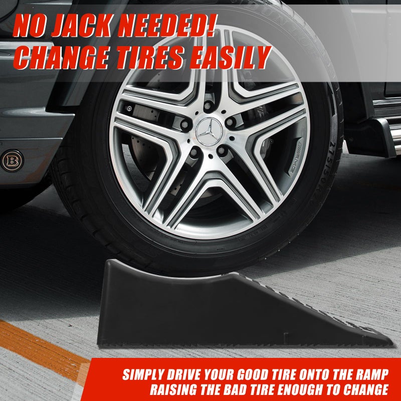 MaxxHaul 50979 Tandem Trailer Ramp (1Pc) â€“ 5.5" Lift Height, 20,000 lbs Capacity, Non-Slip Durable PP Construction â€“ Ideal for RVs, Campers, Trailers, and Tire Maintenance - Image 4