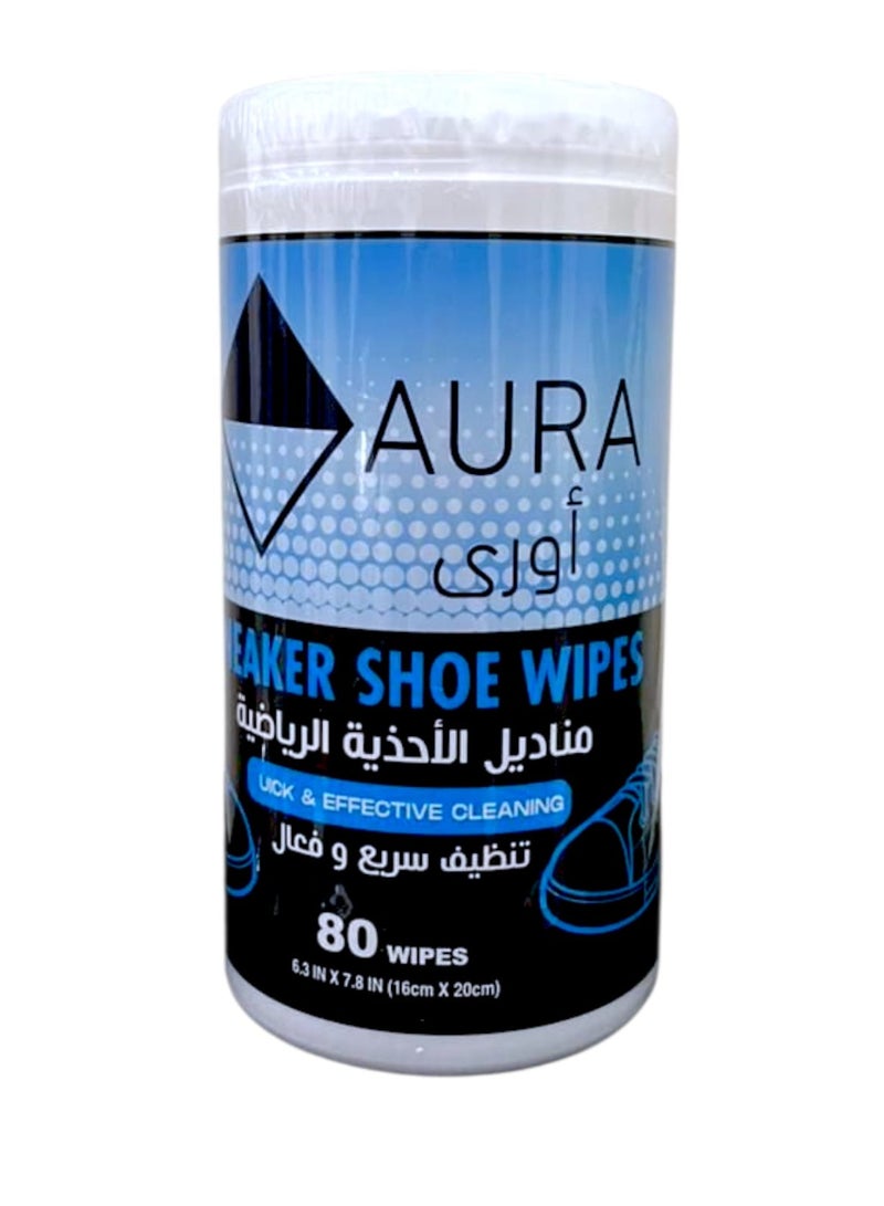 Sports Shoe Wipes Fast and Effective Cleaning 80 Sheets