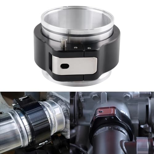 RiAiCiING 25 Inch Aluminum Quick Release V Band Clamp with Flange Intake Intercooler Pipe HD Clamp Pinless - Image 1