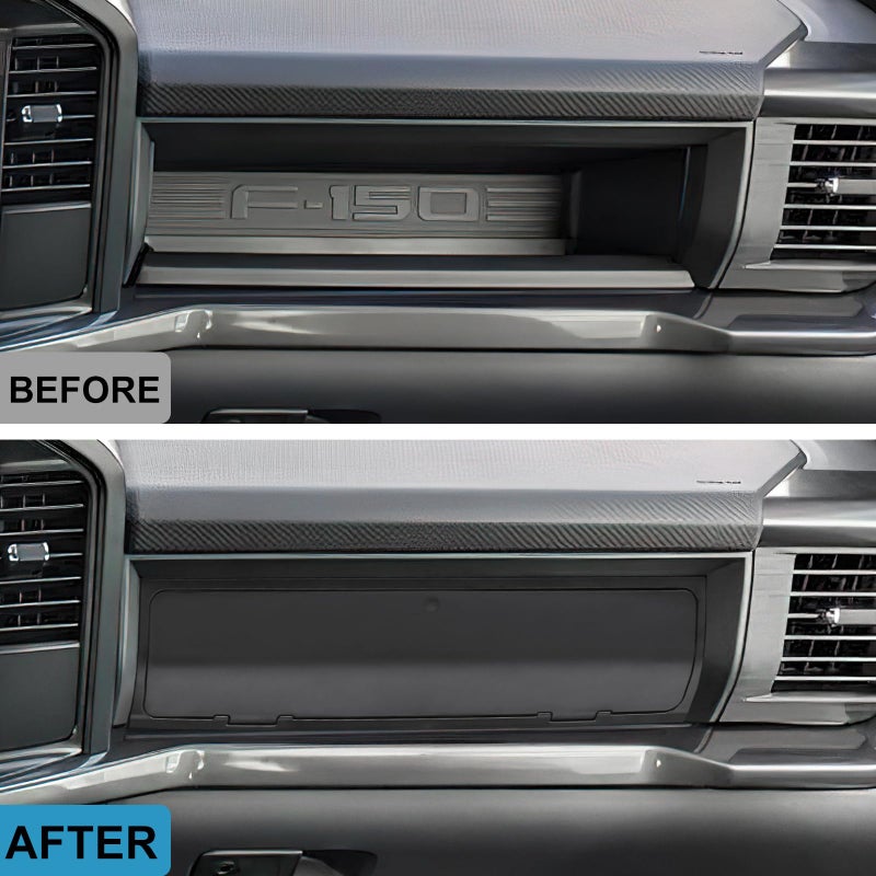 RAVOTOM Glove Box Organizer Compatible with 2022-2026 Ford F150 STX XL/2023-2025 Lightning Pro/2025 Lightning XLT Passenger Side Hidden Insert Accessories Glove Storage Compartment Organizer Tray - Image 3