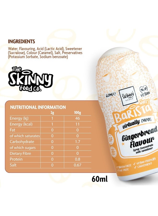 The Skinny Food Co. Low Calorie, Fat Free, Gluten Free, Vegan, Sugar Free Pairs Perfectly With Your Baking, Smoothies, Hot Chocolate And Coffees Gingerbread Flavour 60 Ml - Image 5