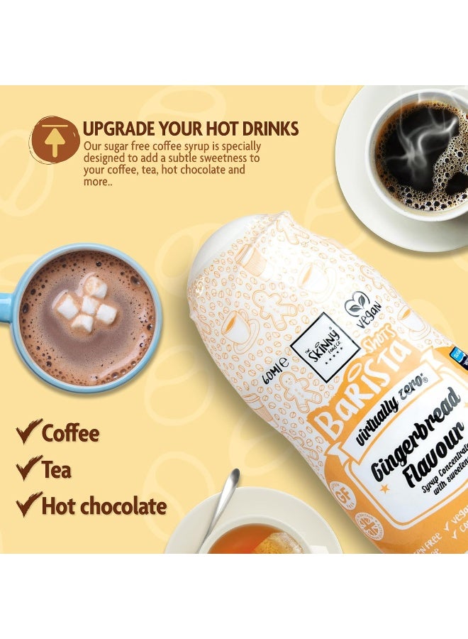 The Skinny Food Co. Low Calorie, Fat Free, Gluten Free, Vegan, Sugar Free Pairs Perfectly With Your Baking, Smoothies, Hot Chocolate And Coffees Gingerbread Flavour 60 Ml - Image 3