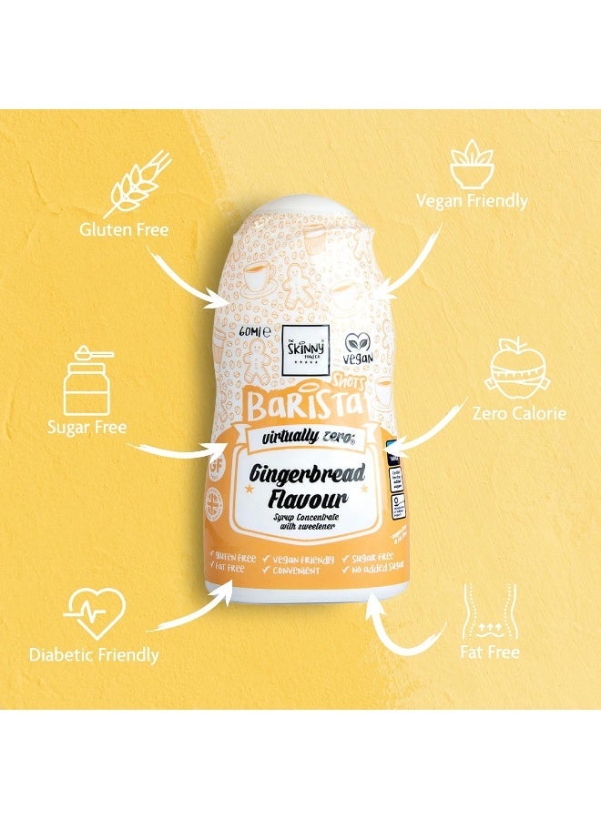 The Skinny Food Co. Low Calorie, Fat Free, Gluten Free, Vegan, Sugar Free Pairs Perfectly With Your Baking, Smoothies, Hot Chocolate And Coffees Gingerbread Flavour 60 Ml - Image 3