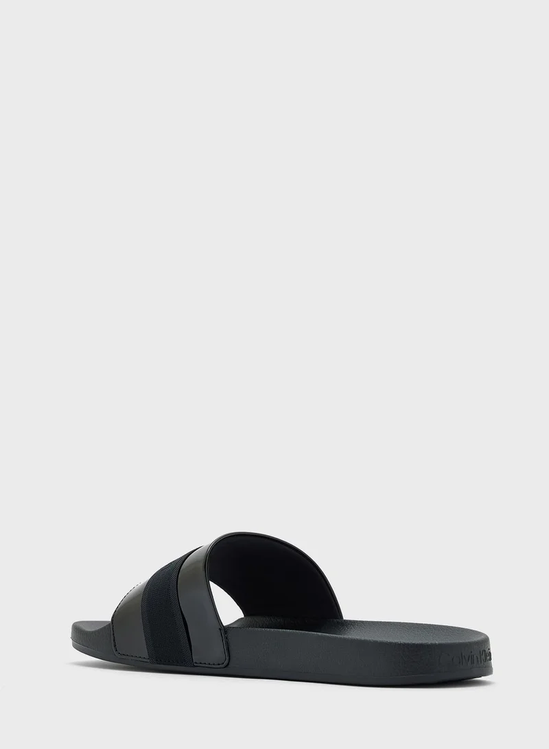 CALVIN KLEIN Logo Print Slides