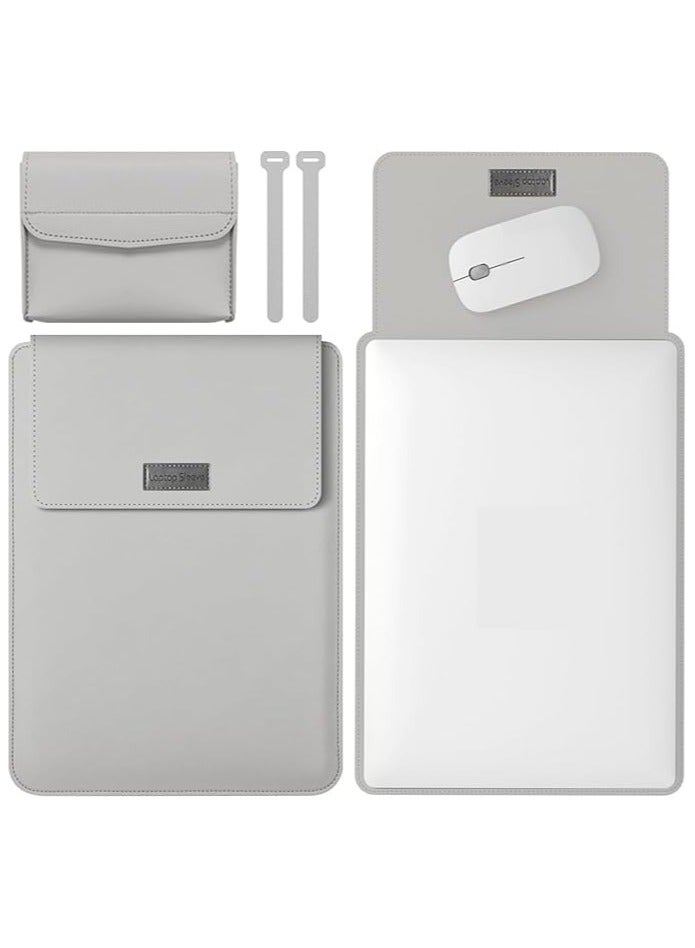 Green Tiger Laptop Sleeve Bag, Compatible with MacBook 12 inch, Compatible with MacBook Air 11 Inch Case Model A1370 A1465-Mac Air 11.6inch, Leather Case with Small Bag Tabl, Tablet Bags Case, Gray - Image 1