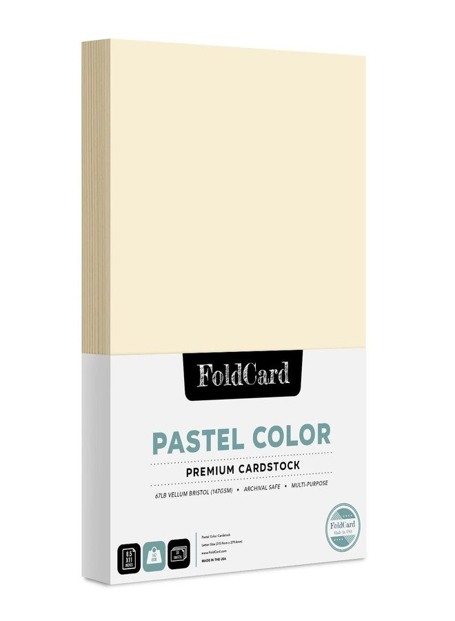 FoldCard Green Pastel Color Cardstock Paper - Great for Arts & Crafts, Scrapbooking, Flyers, Posters | Medium Weight 67lb Vellum Bristol (147gsm) Cover Card Stock | 8.5 x 11” | 50 Sheets - Image 1