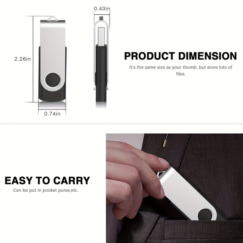 Custom 9Pcs USB 2.0 Flash Drive 128MB Memory Stick Logo Gift - Image 3