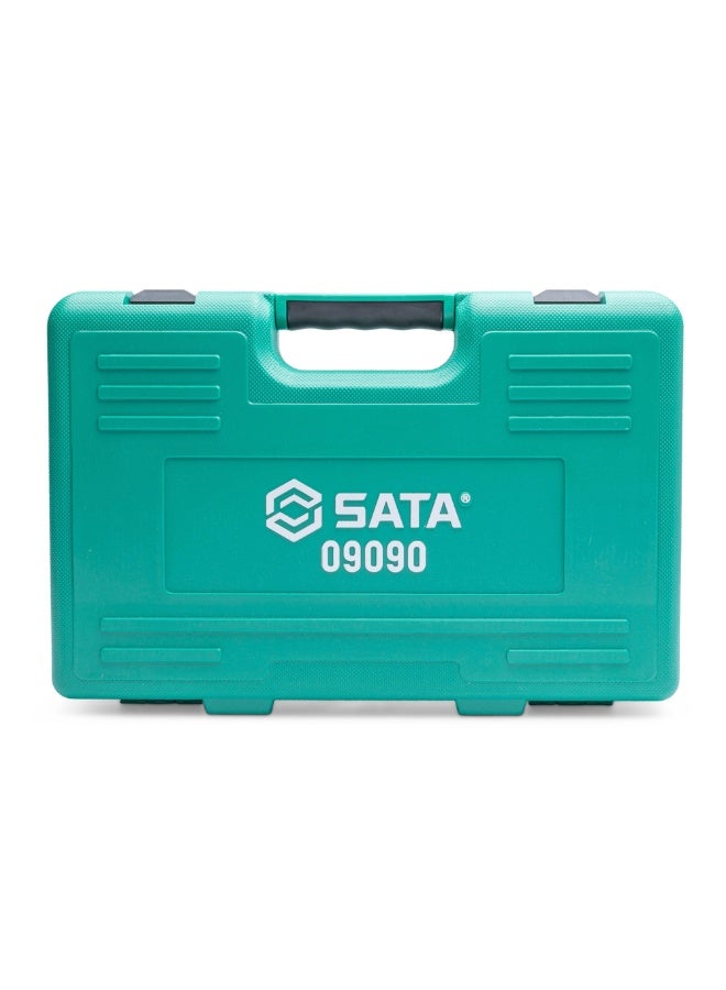 Sata مجموعة مفاتيح صمولة مترية 28 قطعة 1/2" درايف 12 نقطة SATA ST09090SJ - Image 5