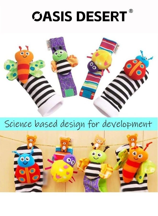 OASIS DESERT Baby Infant Rattle Socks Toys for 3-12 Months Boys and Girls Early Learning Baby Shower Gift Everyday Wear - Image 3