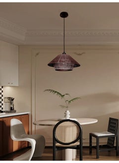 Best Power Rustic Pendant Lamp 6652 with E27 Lamp Base – Vintage Hanging Light with Adjustable 75cm Cord – Industrial Style Ceiling Light for Dining Room, Kitchen & Living Room  - Image 1