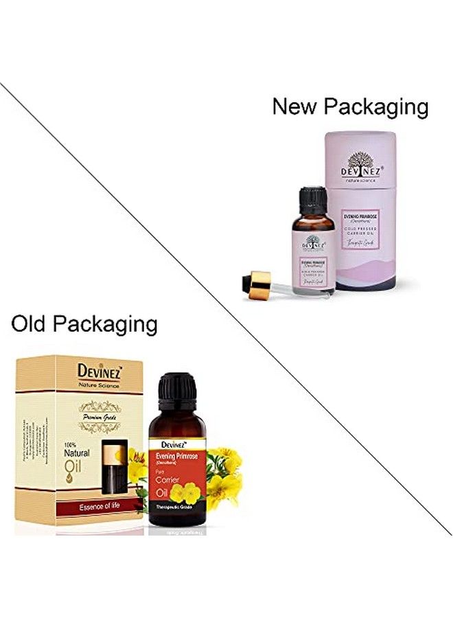 Devinez Evening Primrose Cold Pressed Oil 100% Pure Natural & Undiluted 15Ml In Glass Bottle Acne Help Reduce Wrinkles Moisturizes The Skin Scalp And Hair - Image 3