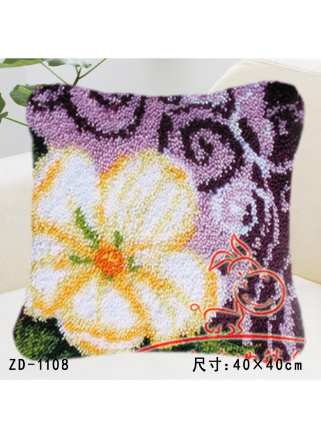 DIY carpet embroidery segment embroidery handmade crocheted pillow yarn plush