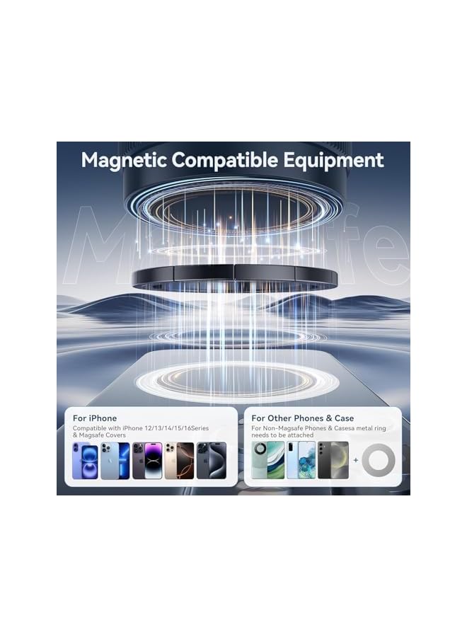 Green Tiger Magnetic Car Phone Holder, 360° Adjustable Suction Mount, Vacuum Suction Magnet Phone Stand for Car, Smooth Surface, Travel & Gym, Compatible with iPhone 16 Pro Max/15/14/13 - Image 4