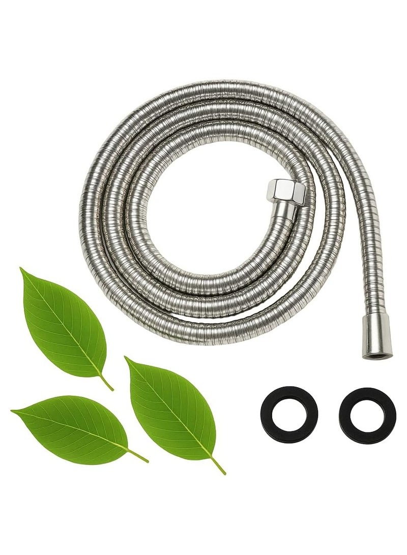 ETAVA Shower Hose & Shattaf Pipe 150 cm | High Pressure Stainless Steel Handheld Shower & Bidet Spray Hose – Anti-Leak, Flexible Bathroom Replacement Hose - Image 1