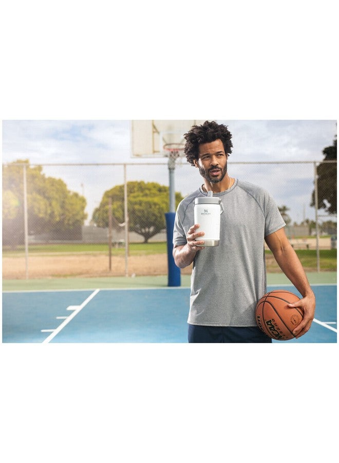 Stanley Stanley IceFlow Flip Straw Jug with Handle 40 oz| Twist On Lid and Flip Up Straw | Leak Resistant for Travel and Sports | Insulated Stainless Steel | BPA-Free | Polar  - Image 5