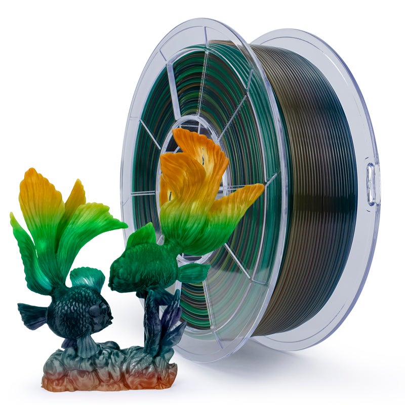 ZIRO SPRING Gradient Translucent PLA Season Series Filament 1.75mm 1kg/2.2lb Spool, - Image 1