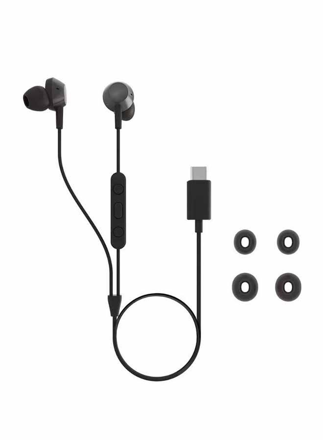 Philips Wired Earbuds USB C with Microphone, in Ear Type C Headphones with mic, Powerful Bass, Lightweight, USB-C Wired Earphones, 3-Button in-line Remote Ear Buds Wired Black - Image 1