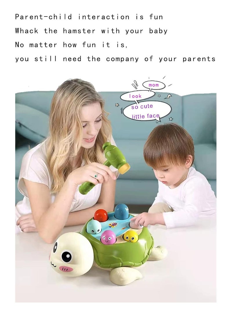 Cartoon Turtle Shaped Mold Figure, Wak-A-Mole Arm Strength Training Toy by Grishi (Green) - Image 4