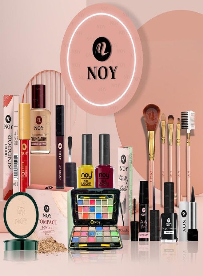 NOY Sunset Seduction Warm Toned Make Up Kit Sultry Evening Look for All Skin 100% Non Sticky & Waterproof NO#353 (Pack of-15) - Image 1