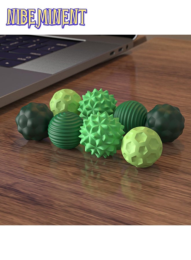 NIBEMINENT Magnetic Balls Fidget Toy Adults - 8pcs Sensory Attraction Stress Balls with Silicone Shell for Adults to Calm Restless Hands Anxious Mind, Office Desk Stress Magnetic Fidget Balls for Anxiety Relief - Image 2