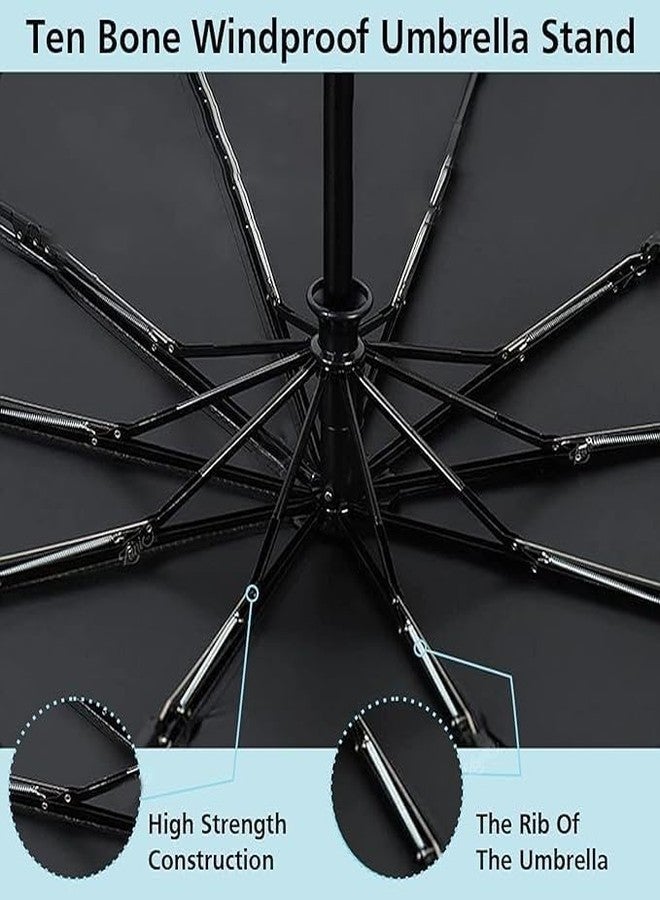 TRK hub Umbrella for Rain, Windproof, Waterproof, Automatic Open Close Umbrella Compact Design, Extra Large Oversize Canopy - Ultimate Protection for Men and Women - Solid and Sturdy Chhataa - Image 4