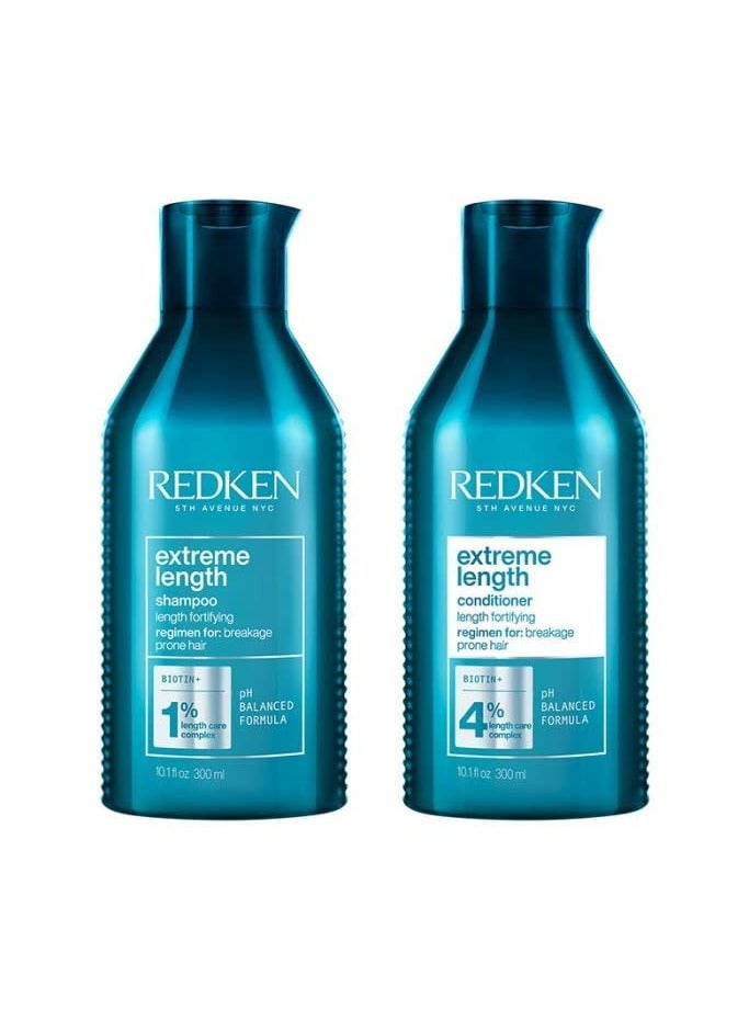 Redken Extreme Length Shampoo and Conditioner Set 300ml - Image 1