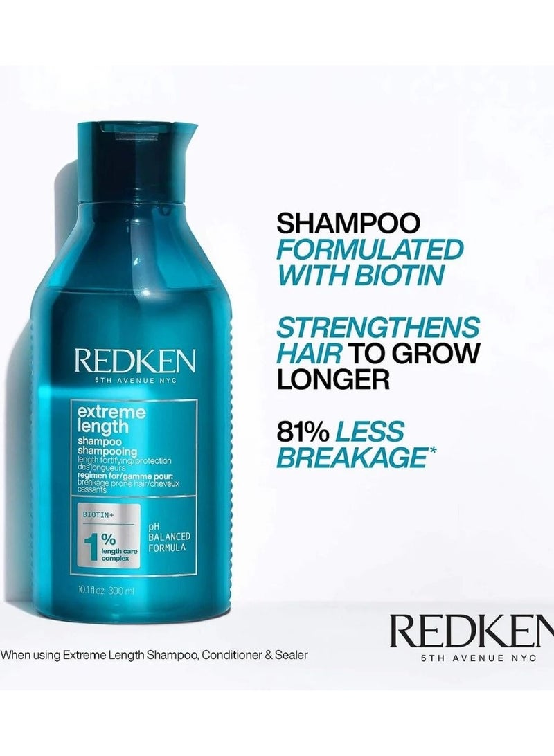 Redken Extreme Length Shampoo and Conditioner Set 300ml - Image 2