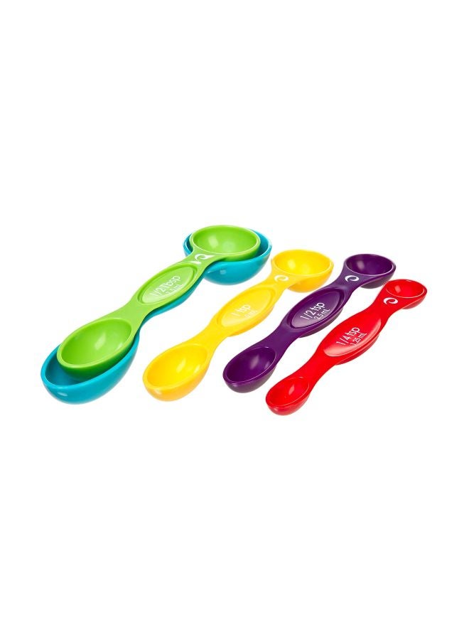 Progressive 5-Piece Measuring Spoons Blue/Red/Green - Image 1