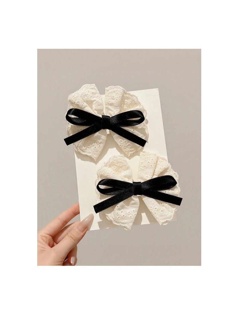 مشبكان للشعر على شكل فراشة للبنات، إكسسوارات شعر بسيطة ولطيفة للأطفال - Image 4