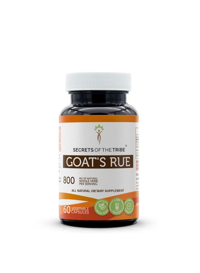 Secrets of the Tribe Goat's Rue 60 Capsules, 800 mg, Goat's Rue (Galega officinalis) Dried Herb (60 Capsules) - Image 1