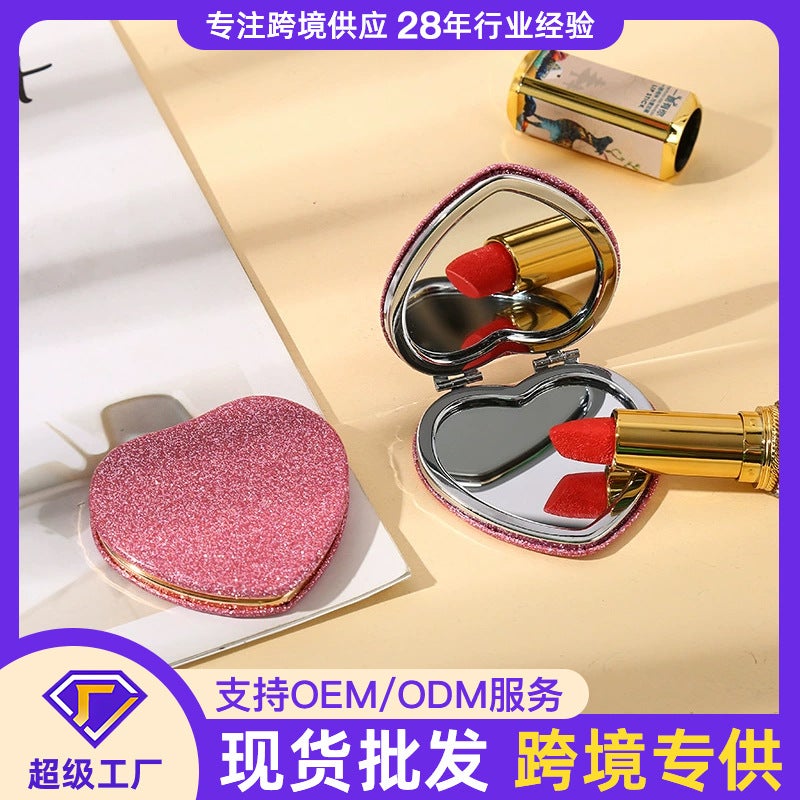Portable Double-Sided Round Cosmetic Mirror – Mini Folding Mirror for Students - Image 2