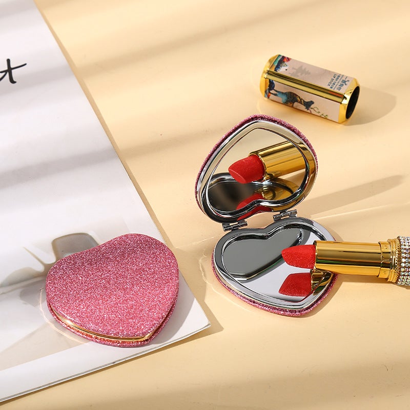 Portable Double-Sided Round Cosmetic Mirror – Mini Folding Mirror for Students - Image 4