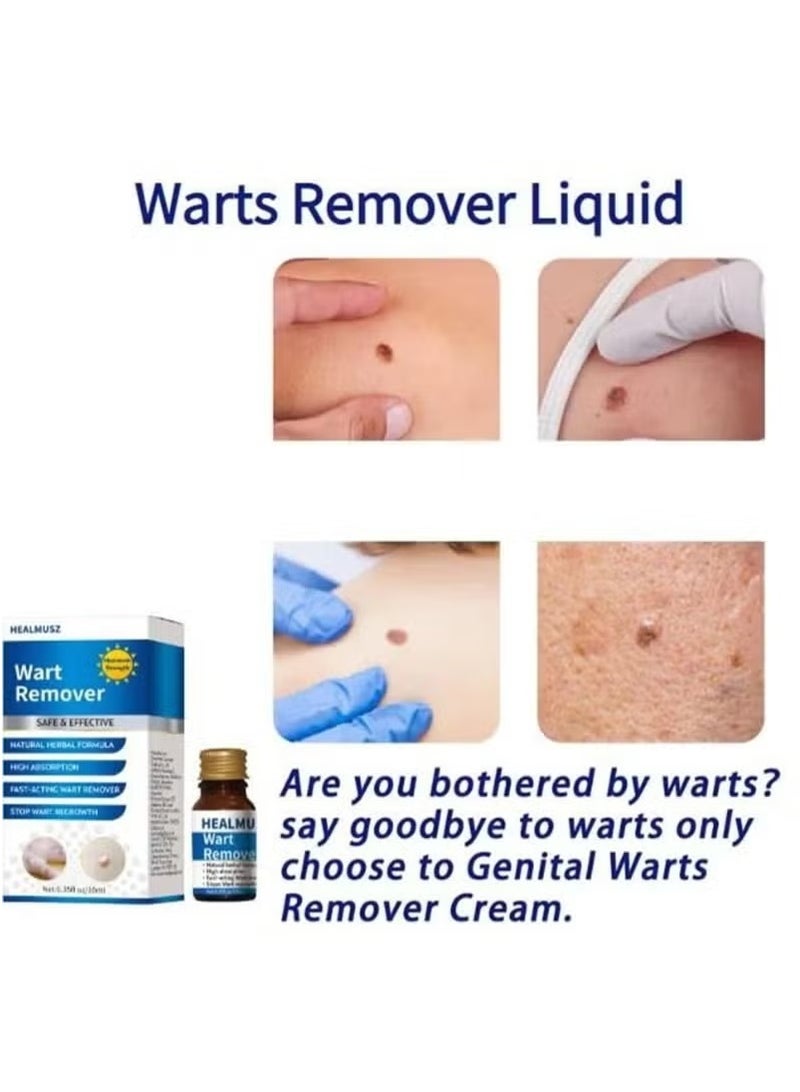 هيلموسز محلول إزالة الثآليل والذرة بتركيبة حصرية، محلول سائل لإزالة الثآليل، محلول سريع المفعول لإزالة الذرة للثآليل الأخمصية والذرة والثآليل الشائعة والثآليل المسطحة - Image 2