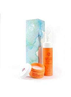 W7 W7 Peachy Clean Cleansing Balm  Hydrating Foam Cleanser Set  Gently Removes Makeup Dirt  Impurities  Infused with Fruit Extracts  Vitamin E to Help Nourish Soothe and Protect the Skin 