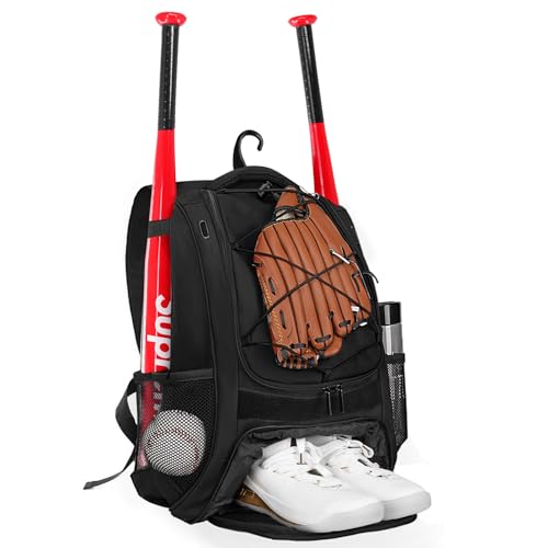 Goloni | Baseball Backpack Bag For Adult and Youth Baseball & Softball Equipment Bags Bat bag | shoes compartment & Fence Hook - Image 1