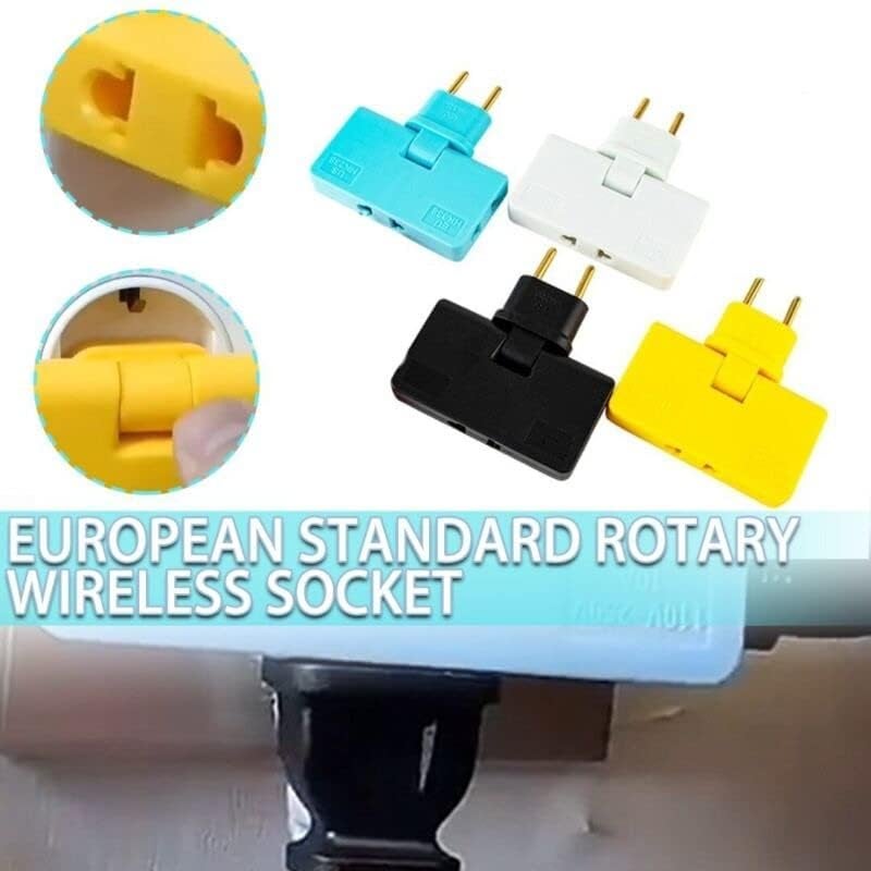 AASAISH Wireless Socket Adapter 3 Socket Foldable Power Plug Adapter Extension Travel Converter Socket Portable Charging Sockets for TravelHomeOffice - Image 3