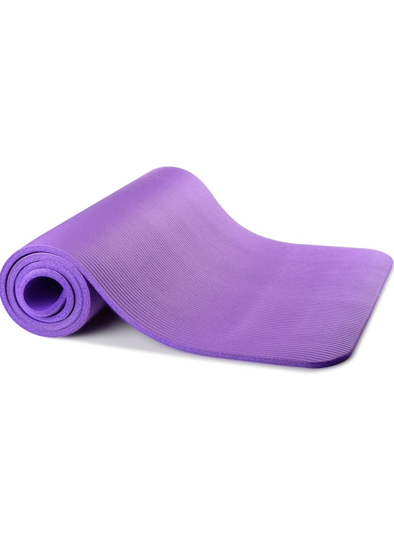 Huitich NBR Yoga Mat with Comfort, Durability, and Style - Purple, 183x61x1cm  - Image 1