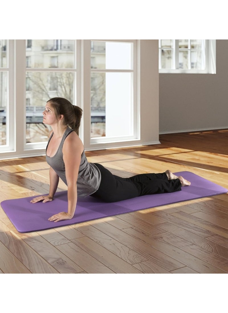 Huitich NBR Yoga Mat with Comfort, Durability, and Style - Purple, 183x61x1cm  - Image 4