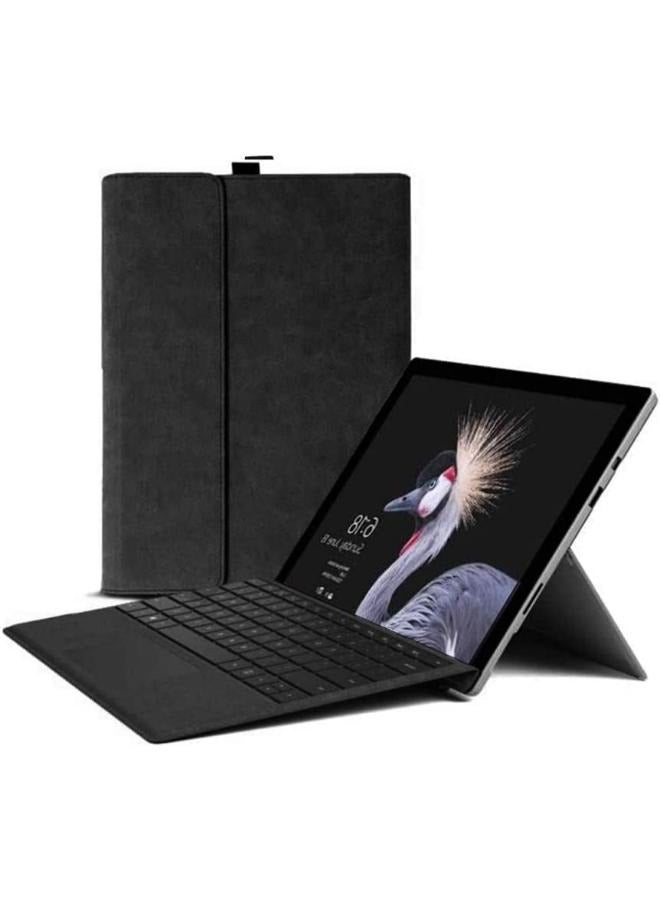 Protective Case for Microsoft Surface Pro 8 Tablet, Surface pro 8 13 inch Case Cover, Compatible with Type Cover Keyboard, Business Cover with Pen Holder Accessories,Black - Image 1