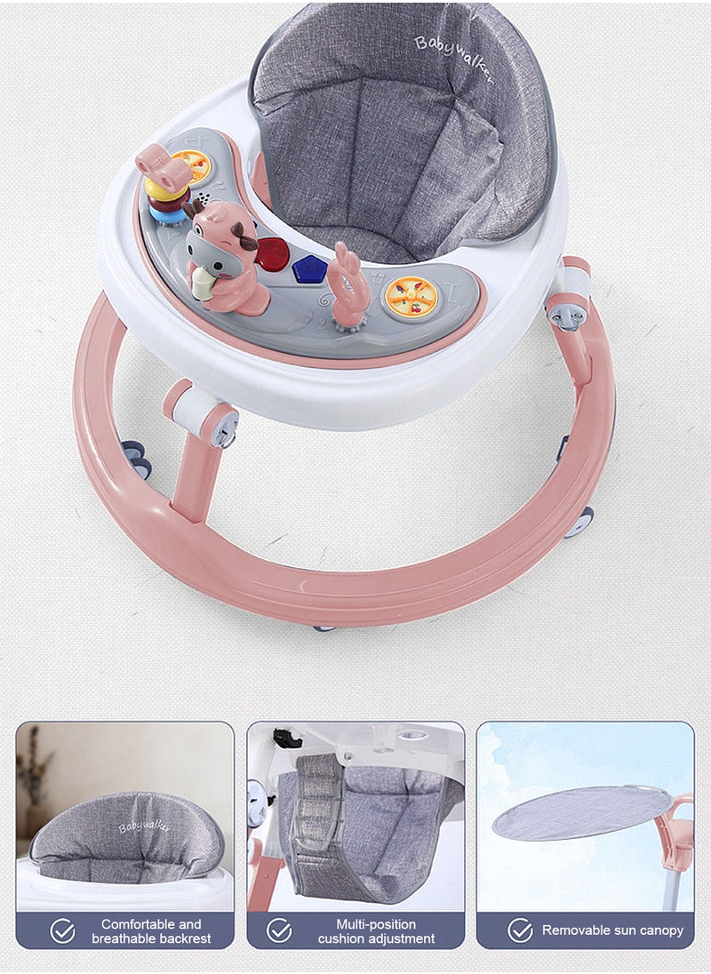 MaBaby - Multi-functional Baby Walker, Anti-O-Leg  And Anti-Rollover Push Walker, Baby Learning Walker With Toy And Music Tray - Image 1