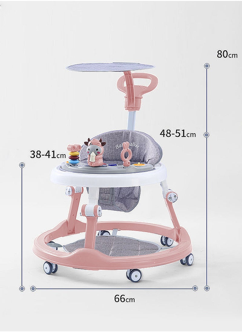 MaBaby - Multi-functional Baby Walker, Anti-O-Leg  And Anti-Rollover Push Walker, Baby Learning Walker With Toy And Music Tray - Image 1