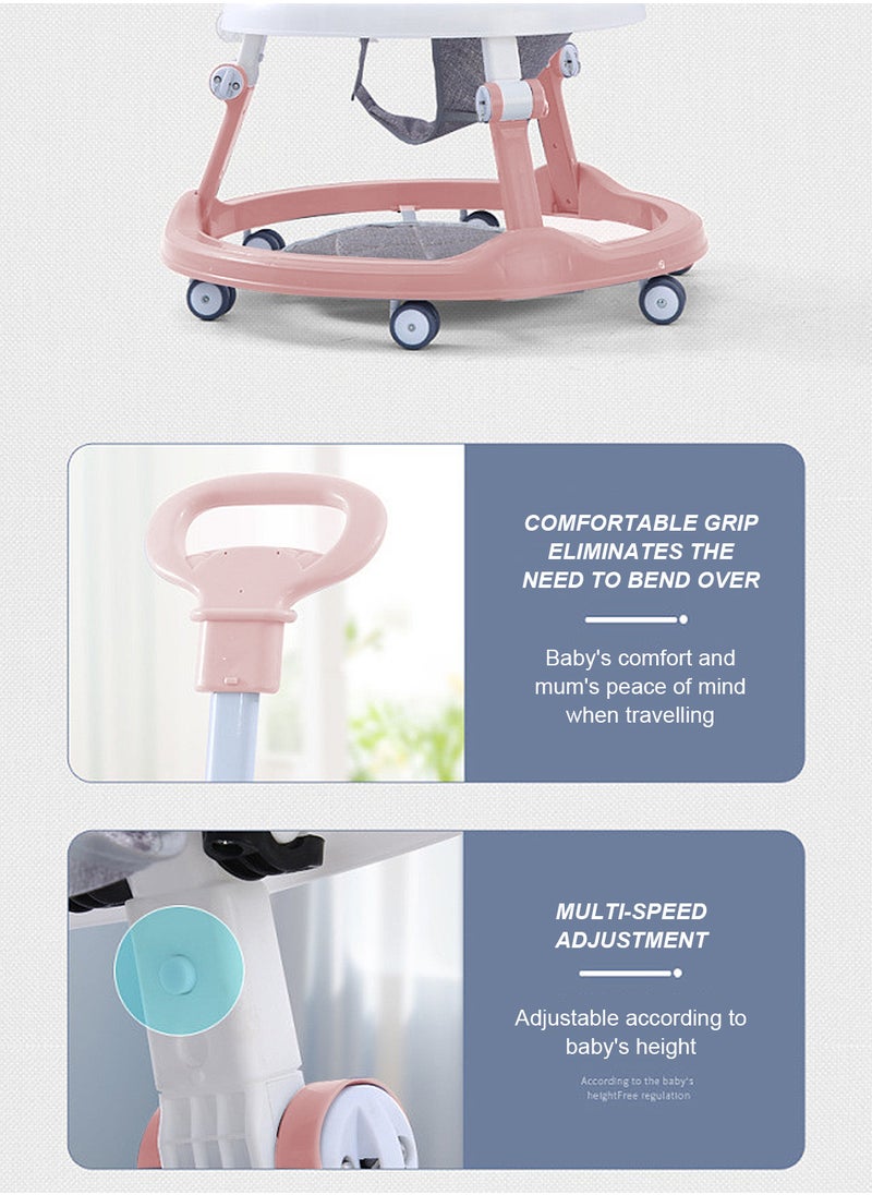 MaBaby - Multi-functional Baby Walker, Anti-O-Leg  And Anti-Rollover Push Walker, Baby Learning Walker With Toy And Music Tray - Image 1