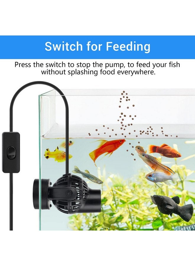 hygger Wave Maker with Controller for Feeding, 792 GPH Ultra-Silence Aquarium Powerhead with Strong Magnet Suction Base for Freshwater or Saltwater Fish Tank, 360° Rotating Aquarium Wavemaker Black - Image 2